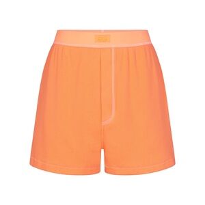 SKIMS COTTON RIB LOOSE BOXER | APRICOT